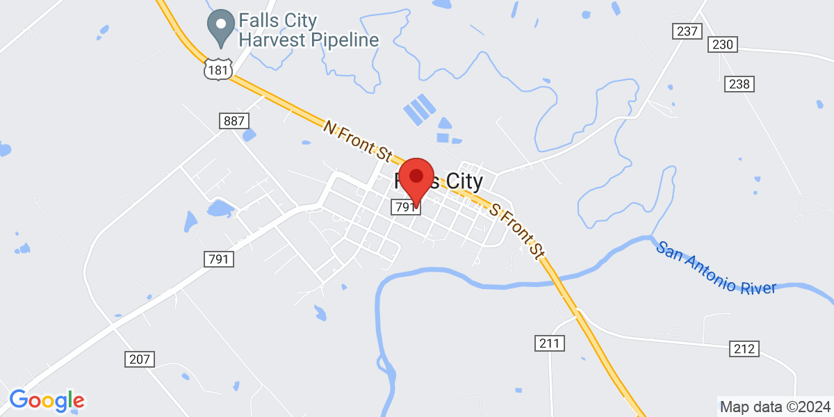 Map of Falls City Public Library